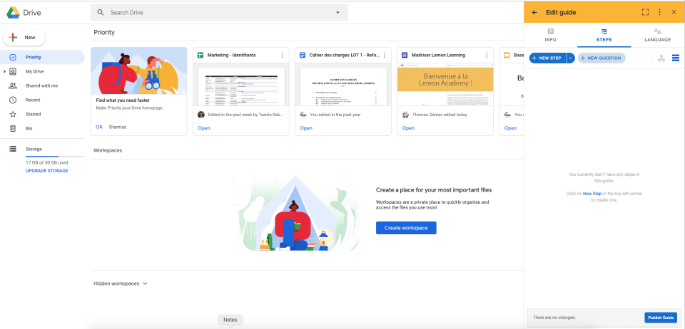 screenshot of Lemon Learning